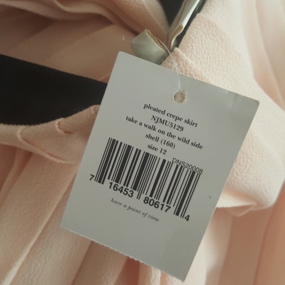 NWT Kate Spade pleated skirt - Picture 2 of 2